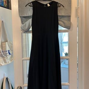 Pact Black Keyhole Midi Dress